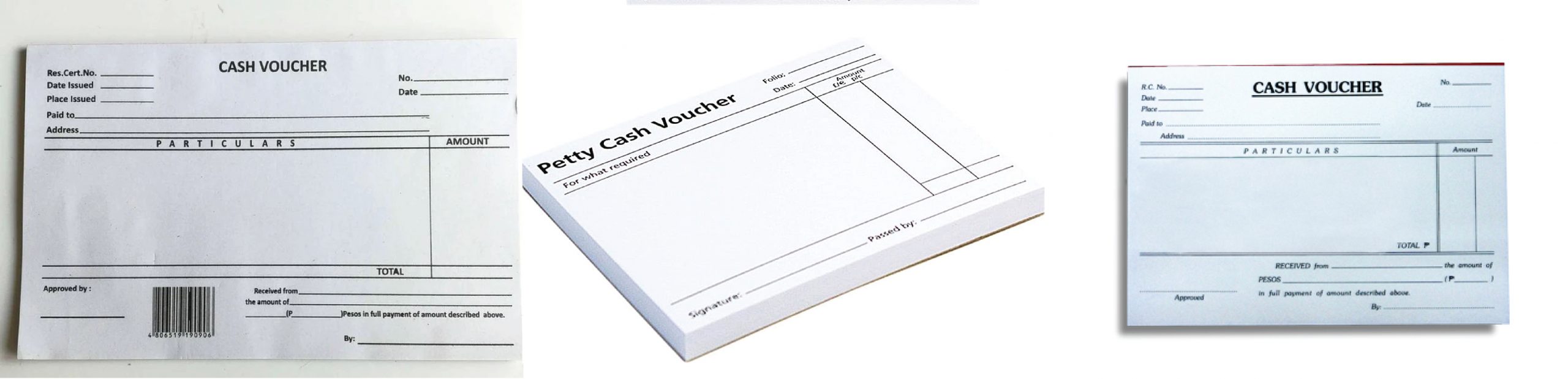 cash voucher printing